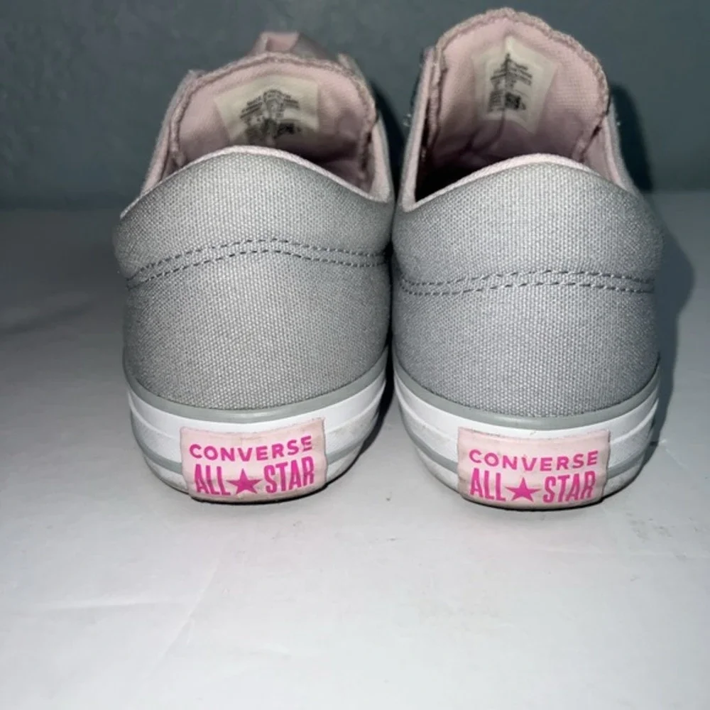 Converse Maddie Slip Junior Sz 5 Youth EU 37.5 Pink Gray Taylor Low Top Sneakers
